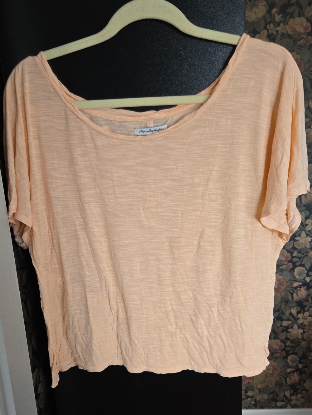 American Eagle Outfitters Light Peach Short Sleeve Tee